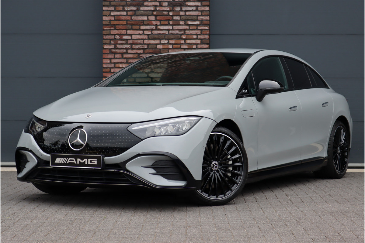 Mercedes-Benz EQE 350 4MATIC AMG Line 91 kWh | 53.000,- ex BTW | Airmatic | Distronic Pro | Memory | Trekhaak | Keyless Go | Voorklimatisering | Nightpakket | Rijassistentiepakket | Leder |