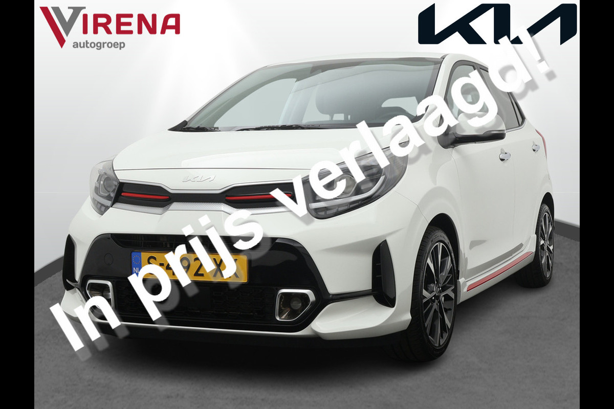 Kia Picanto 1.0 T-GDi GT-Line 5p - Navigatie - Cruise Control - Lichtmetalen Velgen 15" - Climate Control - Apple/Android Carplay Fabrieksgarantie tot 26-04-2030