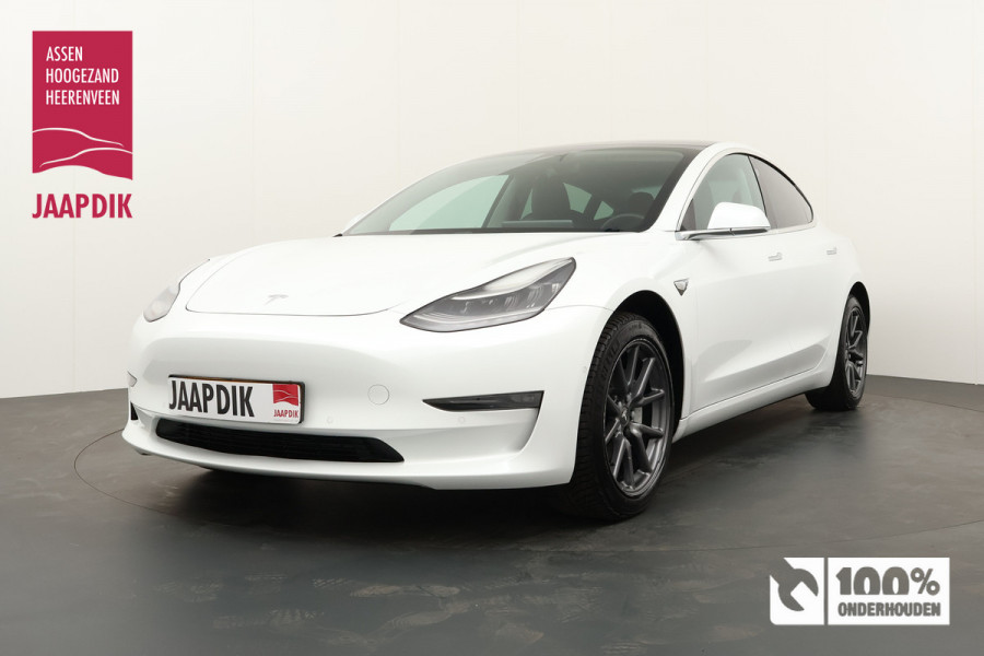 Tesla Model 3 BWJ 11-2019 351PK Long Range 75 kWh | AWD | LEER | PANO DAK | STOELVERW | NAVI | CLIMA | 18'' LMV |