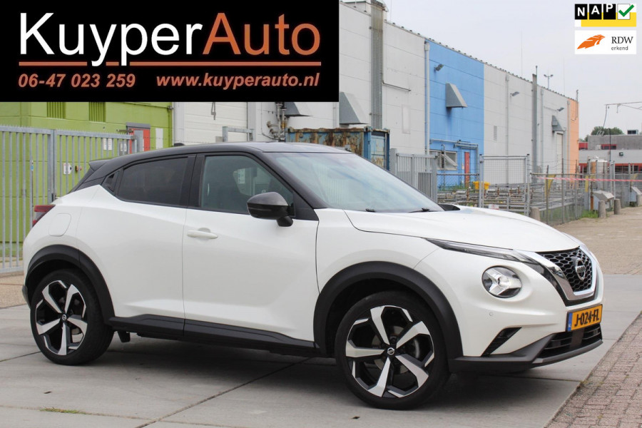 Nissan Juke 1.0 DIG-T Tekna 1E EIG RONDOM CAMERA BOSE KEYLESS HALF LEDER NAVI VOL OPTIES