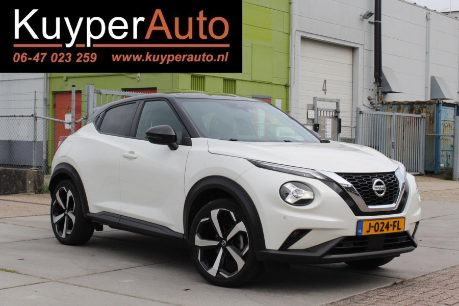 Nissan Juke 1.0 DIG-T Tekna 1E EIG RONDOM CAMERA BOSE KEYLESS HALF LEDER NAVI VOL OPTIES