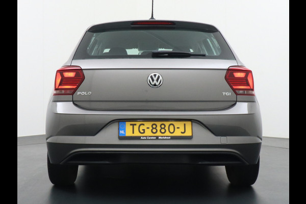 Volkswagen Polo 90PK TGI 5D Apple Carplay Android Auto Airco Navi Bluetooth DAB+ Adaptive Cruise Control Led Connectivity pakket App-Connect Exe Lichtsensor Isofix Elec.ramen en Spiegels Front assist Multif-stuurwiel Composition Media Geschikt voor CNG tanken EURO 6 W