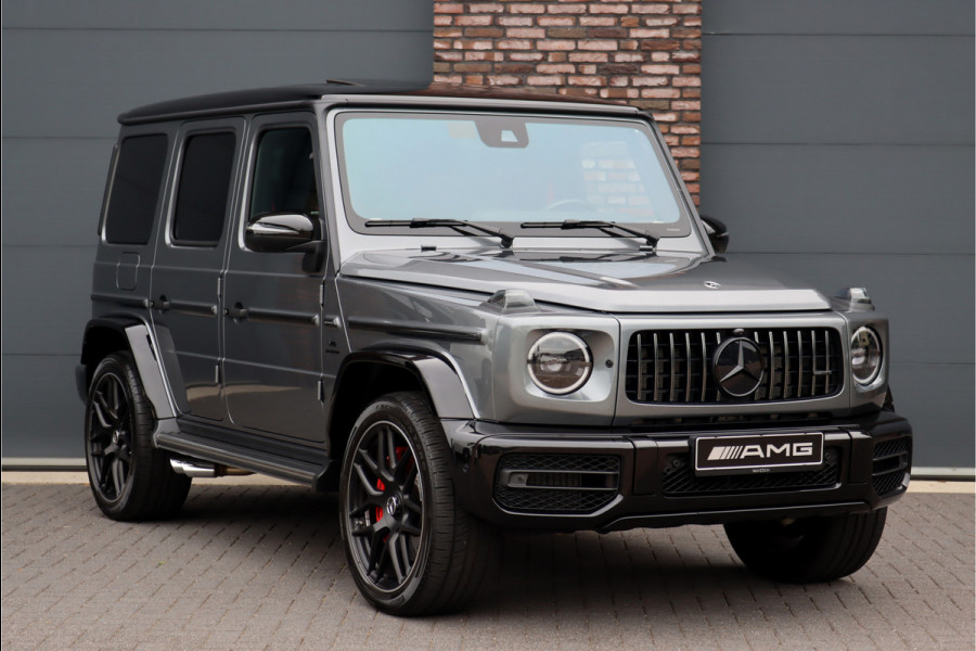 Mercedes-Benz G-Klasse AMG 63 V8 G-Manufaktur Aut9 | Grijs Kenteken | AMG Drivers Package | Distronic+ | Carbon | Massage | Nappa Leder | Trekhaak | Stoelventilatie | Energizing-pakket | Schuifdak | Techniekpakket |