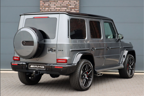 Mercedes-Benz G-Klasse AMG 63 V8 G-Manufaktur Aut9 | Grijs Kenteken | AMG Drivers Package | Distronic+ | Carbon | Massage | Nappa Leder | Trekhaak | Stoelventilatie | Energizing-pakket | Schuifdak | Techniekpakket |