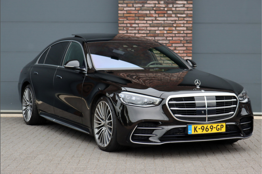 Mercedes-Benz S-Klasse 400d 4MATIC Lang AMG Line Aut9 | Airmatic | Achterasbesturing | Distronic+ | MBUX Tablet | 3D-Display | Stoelverwarming-/ventilatie | Burmester | Digital Light | Massage | Rijassistentiepakket+ |