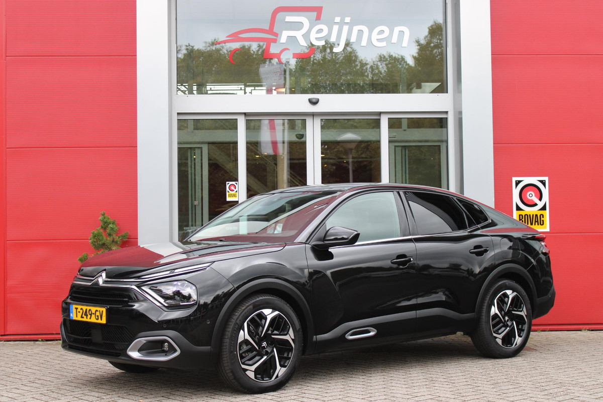 Citroën C4 X 1.2 130PK AUTOMAAT SHINE | LEDEREN BEKLEDING | MASSAGE STOELEN | STOEL/VOORRUIT/STUUR VERWARMING | ELEKTRISCH VERSTELBARE STOEL | DRAALOZE TELEFOONLADER | KEYLESS ENTRY/START | NAVIGATIE 10" TOUCHSCREEN | APPLE CARPLAY/ANDROID AUTO | ACHTERUITRIJ CAMERA | CLIMATE CONTROL | LICHTMETALEN VELGEN 18" | FULL LED KOPLAMPEN | HEAD UP DISPLAY | DODEHOEK BEWAKING |