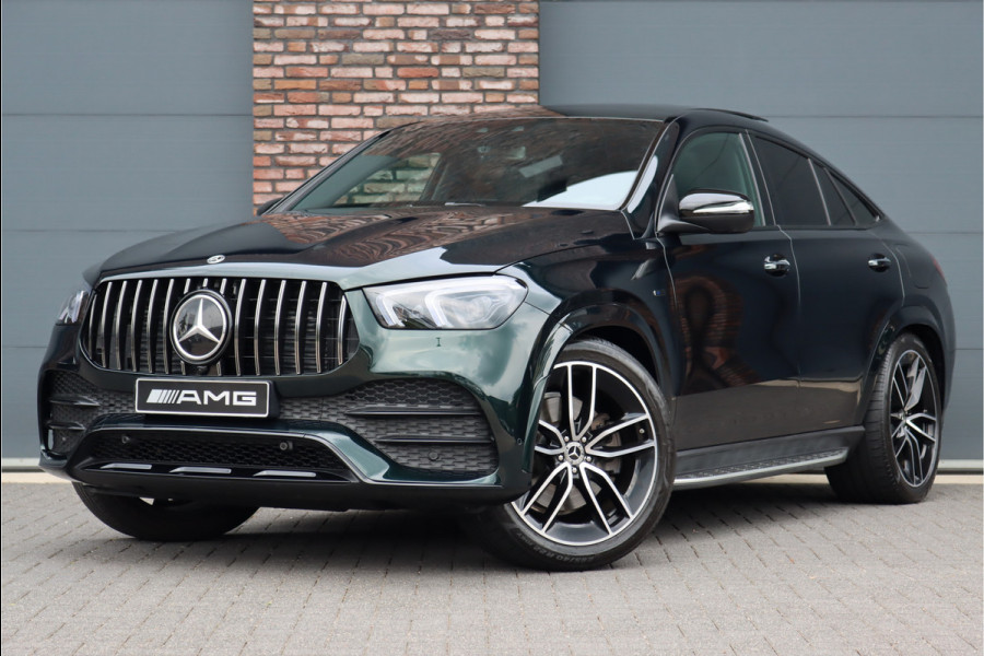 Mercedes-Benz GLE Coupé 350 e 4M Prem+ AMG | Luchtvering | Distronic+ | Surround Camera | Head-up Display | Panoramadak | Keyless-go | Trekhaak | Burmester | Memory | Rij-assistentie |