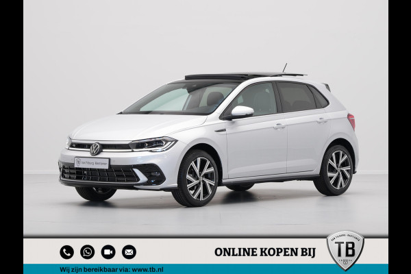 Volkswagen Polo 1.0 TSI 95 7DSG R-Line Business+ | 'App-Connect' draadloze smartphone integratie | Achterlichten LED, luxe uitgevoerd incl. dynamische knipperlichten | Afstandscontrolesysteem (Front Assist)