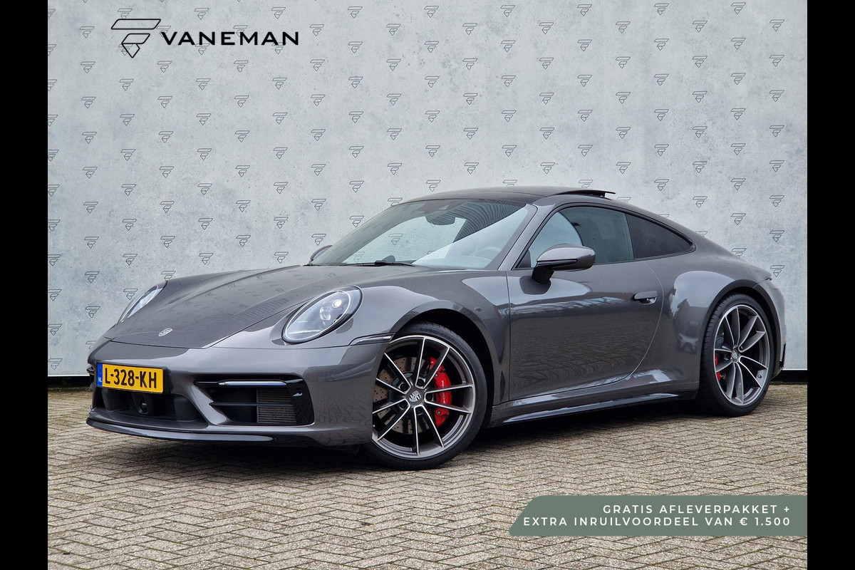 Porsche 911 3.0 Carrera 4 S Automaat | Sport Design pakket | Panoramadak | Sport-Chrono | Volledig Leder | Sportstoelen | BOSE | 20” Velgen |