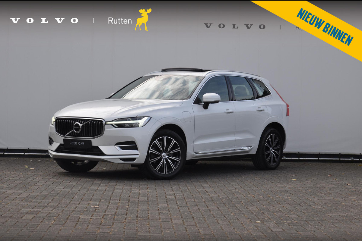 Volvo XC60 T8 390PK Automaat Recharge AWD Inscription / Semi-elektrisch inklapbare trekhaak / Panoramisch schuif/kantel dak / Cruise Control / Elektrische verstelbare stoelen / bestuurderstoel met geheugen functie / Apple Carplay / Android Auto /