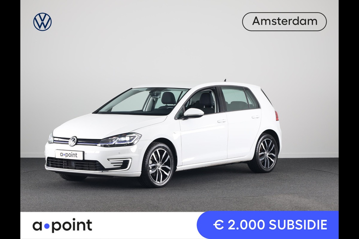 Volkswagen e-Golf E-DITION 136 pk | Navigatie | Parkeersensoren | Autom. airco | LED koplampen | Apple Carplay/Android Auto |