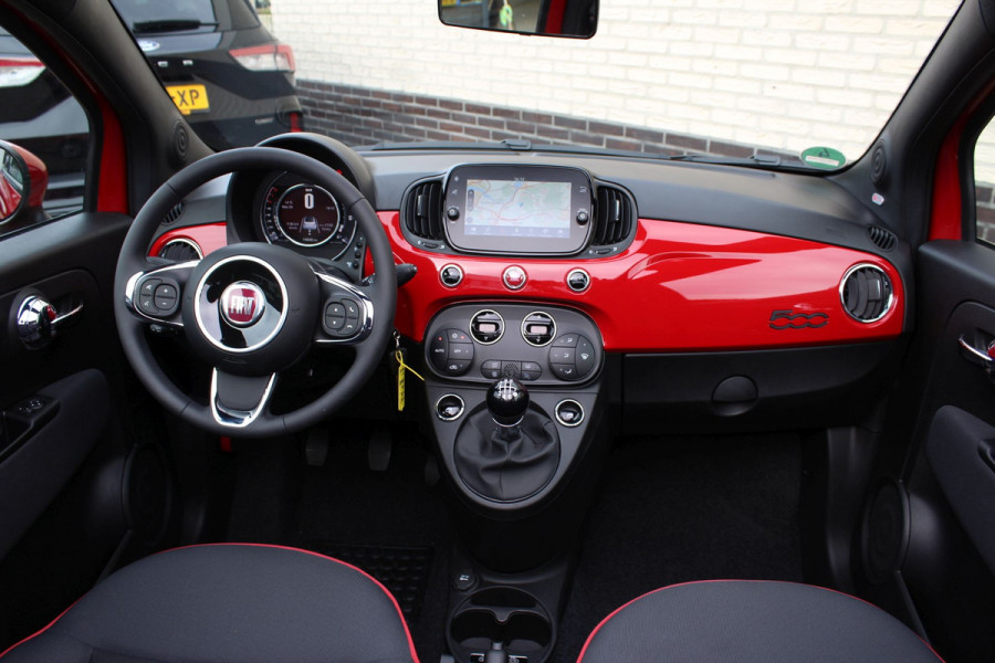 Fiat 500C 1.0 Hybrid RED | Uniek! | Navigatie | Beats Audio | Cruise