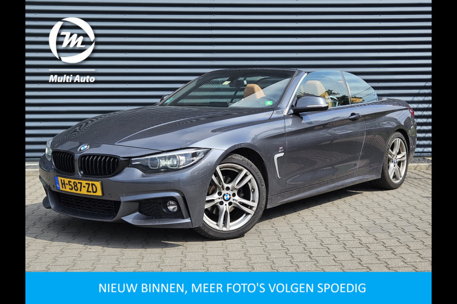 BMW 4 Serie Cabrio 420i High M Sport Edition 184pk Dealer O.H | Lederen Sportstoelen Memory | Navi Pro | Virtual Cockpit | DAB | Stuur / Stoelverwarming | LED | 18"L.M |