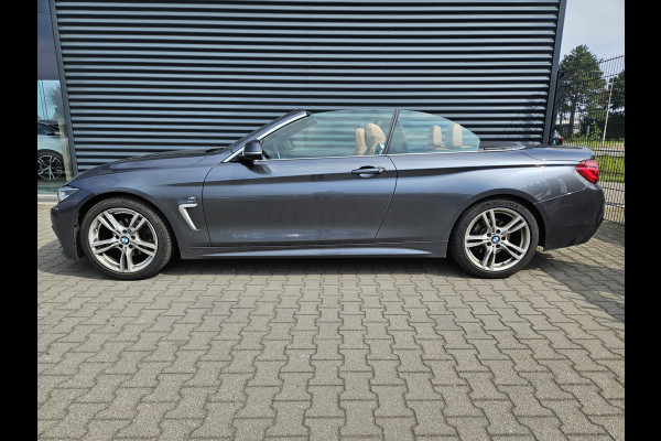 BMW 4 Serie Cabrio 420i High M Sport Edition 184pk Dealer O.H | Lederen Sportstoelen Memory | Navi Pro | Virtual Cockpit | DAB | Stuur / Stoelverwarming | LED | 18"L.M |