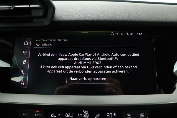 Audi A3 35 TFSI Business Edition | Carplay | Full LED | Navigatie | Sportstoelen | Climate control | Virtual Cockpit | PDC | Cruise control