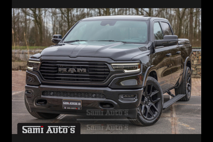 Dodge Ram 1500 BLACK OPS LONGHORN | ALL-IN PRIJS | HUD & VIRTUAL | PRIJS MET LPG + HEAD UP ADG + DEKSEL + PANORAMADAK GWJ + LUCHTVERING SE CREW CAB | DUBBELE CABINE | 5,7L V8 HEMI 402 PK 4X4 | 5 PERSOONS | GRIJSKENTEKEN | VOORRAAD NR 2204 - 9644