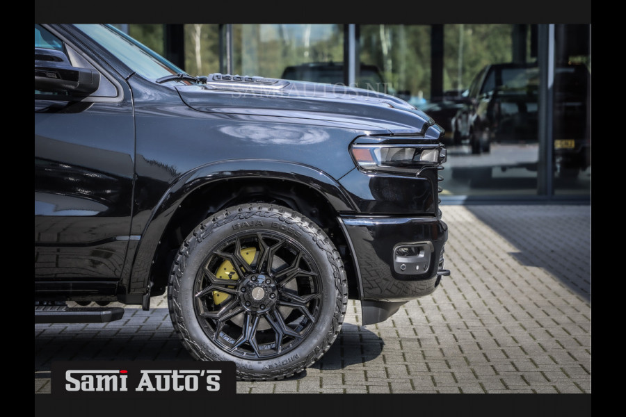 Dodge Ram 2025 LARAMIE NIGHT PREMIUM | BOM VOL + 14.4 INCH SCHERM | LUCHTVERING | HUD | HURRICAN 420PK 636 Nm TWIN TURBO | PRIJS MET LPG E DUBBELE CABINE | PICK UP | 5 PERSOONS | DC | GRIJSKENTEKEN | VOORRAAD NR 2199 - 4973