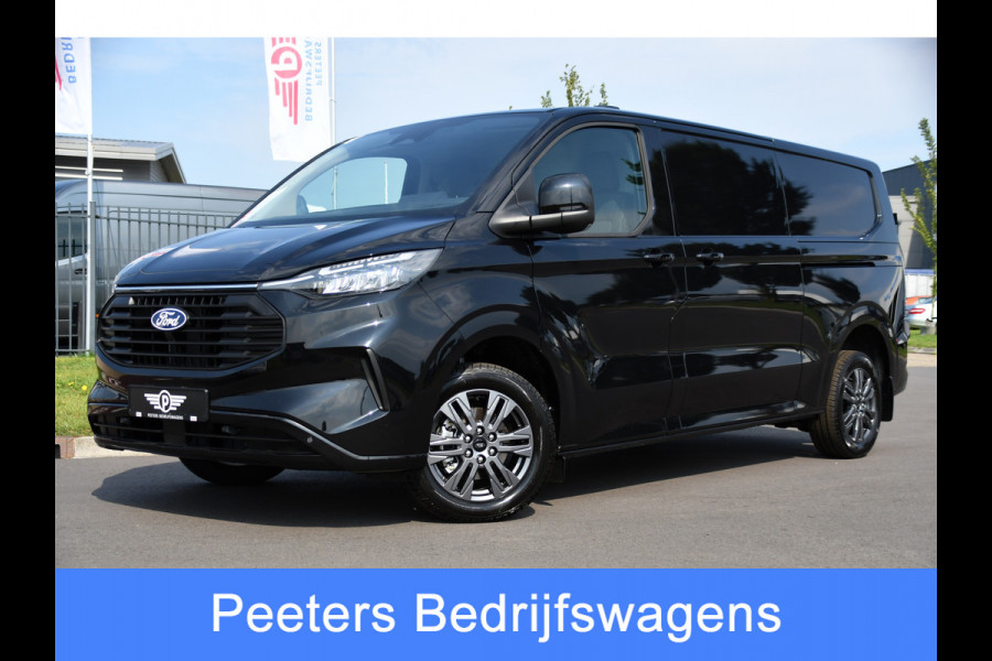 Ford Transit Custom 320 2.0 TDCI L2H1 Limited Black Edition Adaptieve Cruise, Camera, Carplay, 170PK, 2 x Schuifdeur, Multimedia, Keyless, LED,