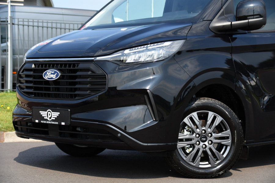 Ford Transit Custom 320 2.0 TDCI L2H1 Limited Black Edition Adaptieve Cruise, Camera, Carplay, 170PK, 2 x Schuifdeur, Multimedia, Keyless, LED,