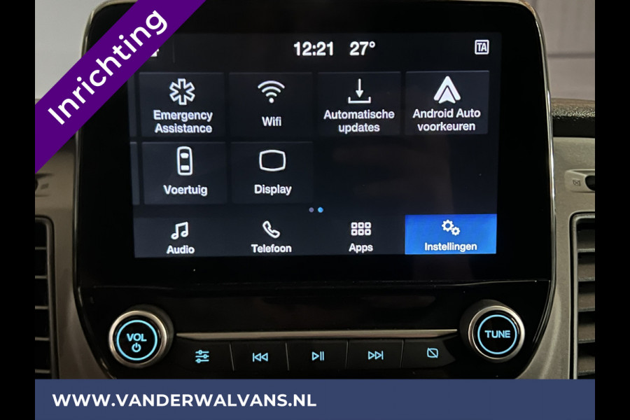 Ford Transit Custom 2.0 TDCI L1H1 inrichting Euro6 Airco | 2500kg Trekhaak | Omvormer | Cruisecontrol Parkeersensoren, Android auto, bijrijdersbank, verwarmde voorruit