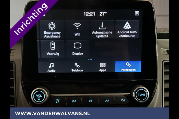 Ford Transit Custom 2.0 TDCI L1H1 inrichting Euro6 Airco | 2500kg Trekhaak | Omvormer | Cruisecontrol Parkeersensoren, Android auto, bijrijdersbank, verwarmde voorruit