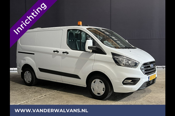 Ford Transit Custom 2.0 TDCI L1H1 inrichting Euro6 Airco | 2500kg Trekhaak | Omvormer | Cruisecontrol Parkeersensoren, Android auto