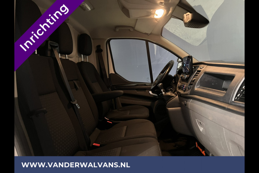 Ford Transit Custom 2.0 TDCI L1H1 inrichting Euro6 Airco | 2500kg Trekhaak | Omvormer | Cruisecontrol Parkeersensoren, Android auto