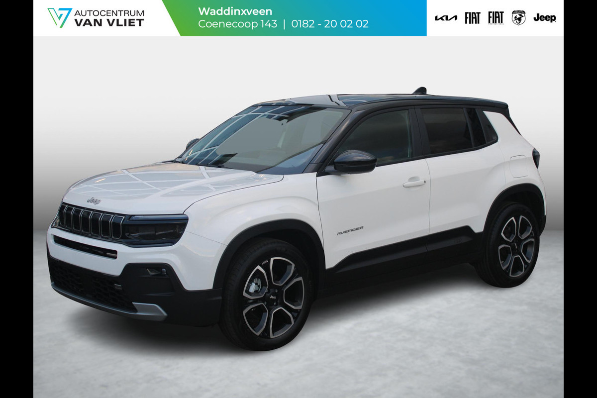 Jeep Avenger 1.2 Altitude | Uit voorraad leverbaar | Navi | Clima | Adapt. Cruise | 18" | Keyless | Camera | Apple Carplay | Winter Pack | LED | Bicolore