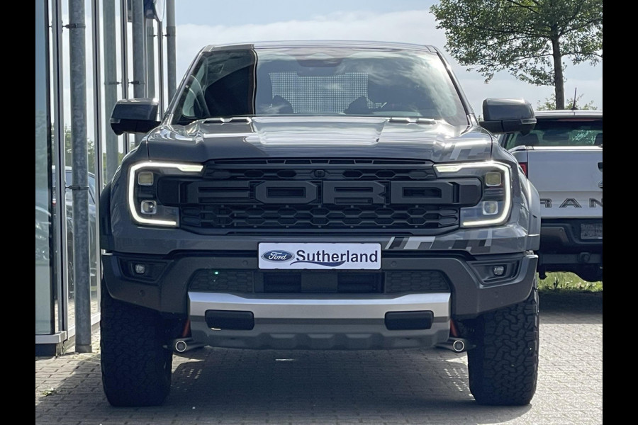 Ford Ranger 2.0 EcoBlue 210 pk Automaat | Rijklaar! | Conquer Grey Metallic | Raptor Pack   Nieuw Model | SYNC4 | 2.500kg Trekgewicht | Matrix LED Koplampen | Prijs incl. ombouwkosten Grijs Kenteken