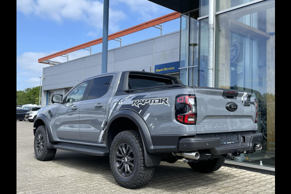 Ford Ranger 2.0 EcoBlue 210 pk Automaat | Rijklaar! | Conquer Grey Metallic | Raptor Pack   Nieuw Model | SYNC4 | 2.500kg Trekgewicht | Matrix LED Koplampen | Prijs incl. ombouwkosten Grijs Kenteken