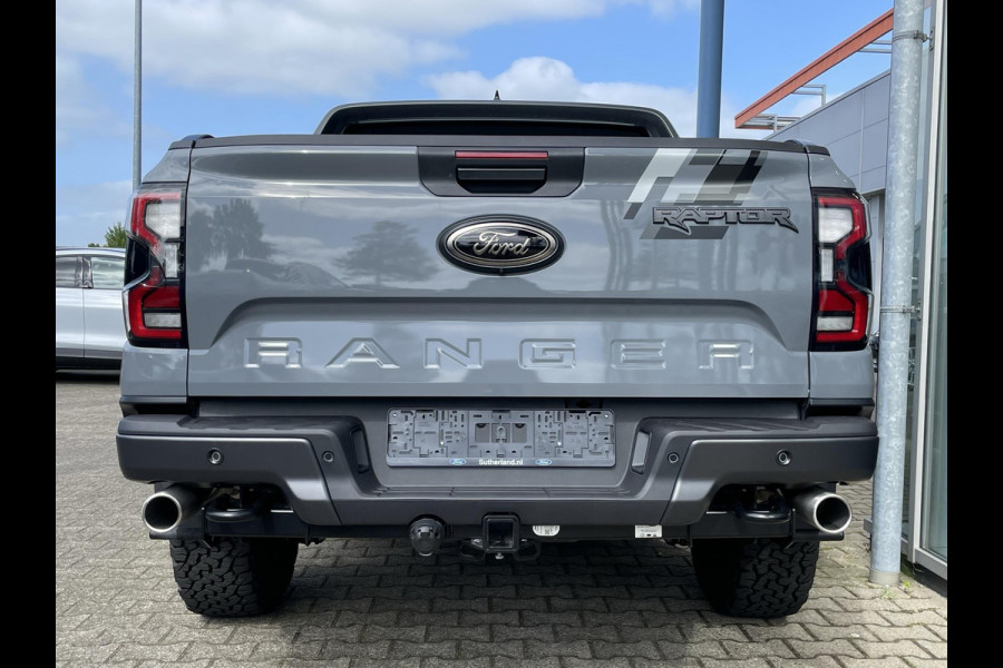 Ford Ranger 2.0 EcoBlue 210 pk Automaat | Rijklaar! | Conquer Grey Metallic | Raptor Pack   Nieuw Model | SYNC4 | 2.500kg Trekgewicht | Matrix LED Koplampen | Prijs incl. ombouwkosten Grijs Kenteken