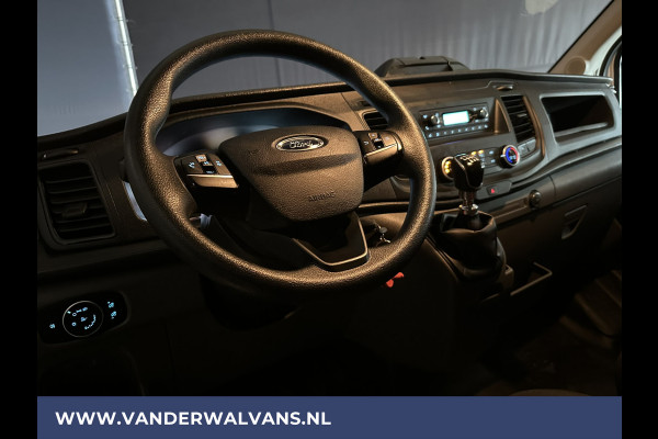 Ford Transit 2.0 TDCI 130pk Bakwagen Laadklep Zijdeur Euro6 924kg Laadvermogen Airco | lat om lat betimmering, bijrijdersbank