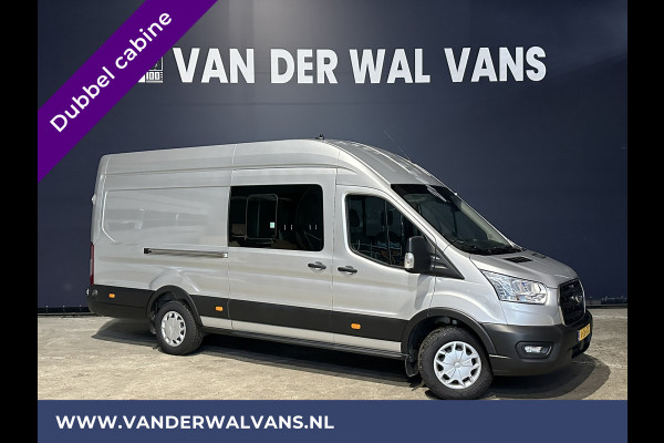 Ford Transit 2.0 TDCI 170pk L4H3 Dubbele Cabine Euro6 Airco | Camera | Apple Carplay | Android Auto | Trekhaak Cruisecontrol, Parkeersensoren, 5-Zits, Verwarmde voorruit