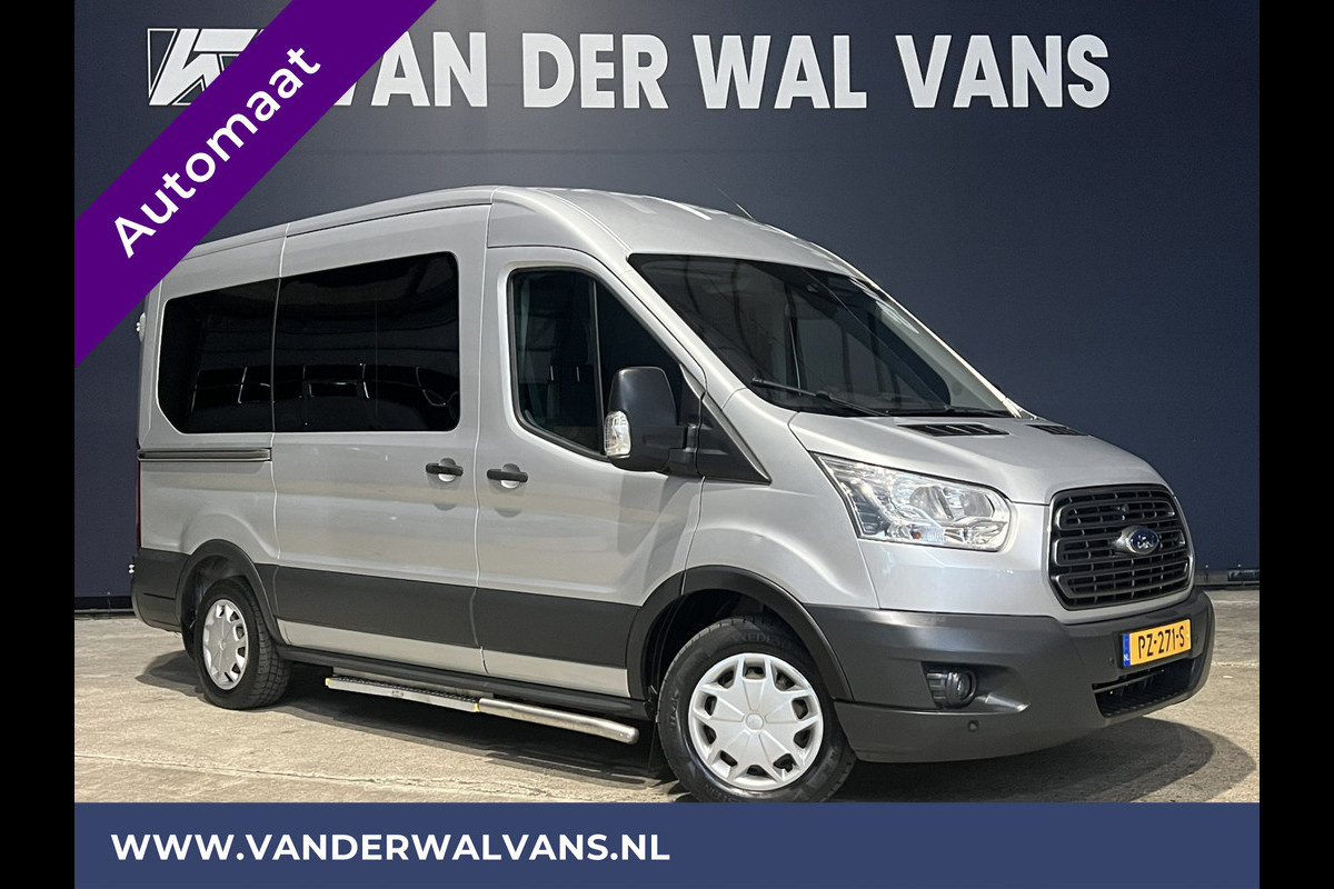 Ford Transit Kombi 2.0 TDCI Automaat L2H2 9-Zits Personenbus Rolstolvervoer Euro6 Airco | LED Cruisecontrol, Parkeersensoren