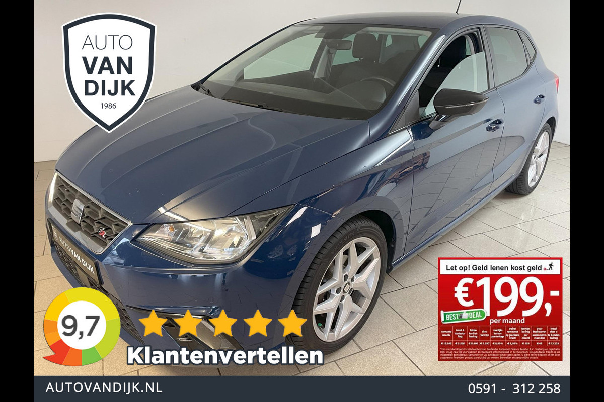 Seat Ibiza 1.0 TSI FR Business Intense AUTOMAAT AIRCO CLIMA NAVI CRUISE BLUETOOTH 17INCH VELGEN PRIVACYGLAS NIEUWSTAAT