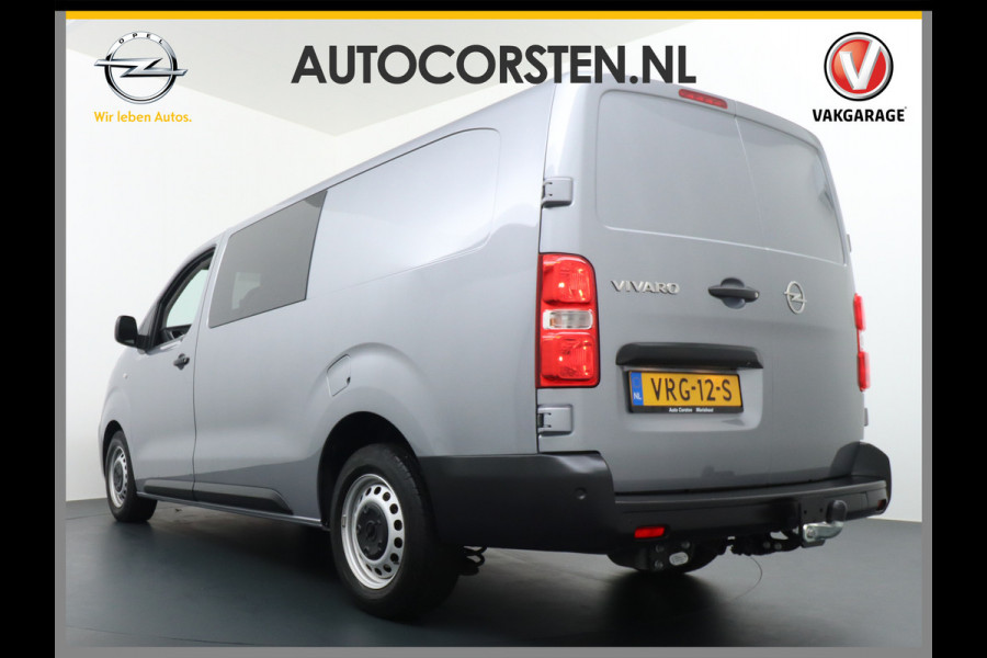 Opel Vivaro 2.0D 145pk 5pers D.C L3.H1 EURO6 Navi Apple-Android Carplay Connected Trekhaak Camera Multi-Media SchuifDeur Betonplex-Vloer PDC Priv.Glass Mistlampen Licht+RegenSensor CruiseControl Uniek lengte 3 !!!! EURO 6  54.000 euro nieuw (inc btw/bpm) Org.NLSe auto 340Nm/2000rpm 2.500kg Trekvermogen!