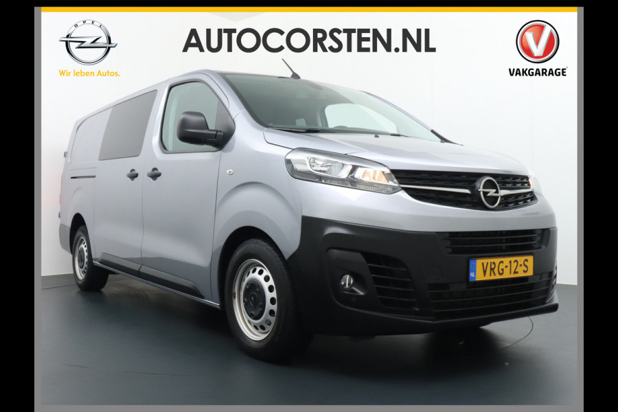 Opel Vivaro 2.0D 145pk 5pers D.C L3.H1 EURO6 Navi Apple-Android Carplay Connected Trekhaak Camera Multi-Media SchuifDeur Betonplex-Vloer PDC Priv.Glass Mistlampen Licht+RegenSensor CruiseControl Uniek lengte 3 !!!! EURO 6  54.000 euro nieuw (inc btw/bpm) Org.NLSe auto 340Nm/2000rpm 2.500kg Trekvermogen!