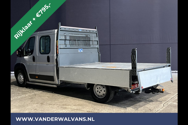 Fiat Ducato 2.3 MultiJet 150pk Kipper Pick up Open laadbak dubbele cabine Euro6 RIJKLAAR Airco | 7 Zits | 3000kg Trekhaak | Navigatie, Cruisecontrol, Sidebars