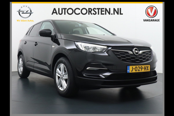 Opel Grandland X T131PK Apple Carplay Android Auto Navi Ecc Bluetooth DAB Led Cruise Control Regen-Licht Sensor PDC LMV Aut.Dim. Spiegel Lane-Ass Comfort Stoelen Priv.Glass Isofix Business Edition EURO6 Orig.NL auto ! 1e eigenaar Dealer onderhouden