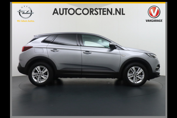 Opel Grandland X T131PK Apple Carplay Android Auto Navi Ecc Bluetooth DAB PDC Lane Assist Regen-licht Sensor Cruise Control LMV Led Elec. Ramen e Navi 5.0 IntelliLink Grootlicht-assistent Verkeersbord detectie Wifi Online Edition 100% Dealeronderhouden 1e eigenaar EURO 6  Orig.NL auto!