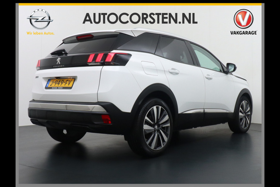 Peugeot 3008 T 131pk Navi Camera Apple Carplay Android 19"LM MirrorLink App Digit.Dashb.Elektr.A-Klep Ecc Keyless Pdc-A+Voor Priv.Glass Visio Virtual Cockpit Alumin.Dakrails 1.2 PureTech Premium Orig.NLauto 1e eigenaar Lease Premium EURO6 1400kg trekvermogen ruim 36.000 nieuw !