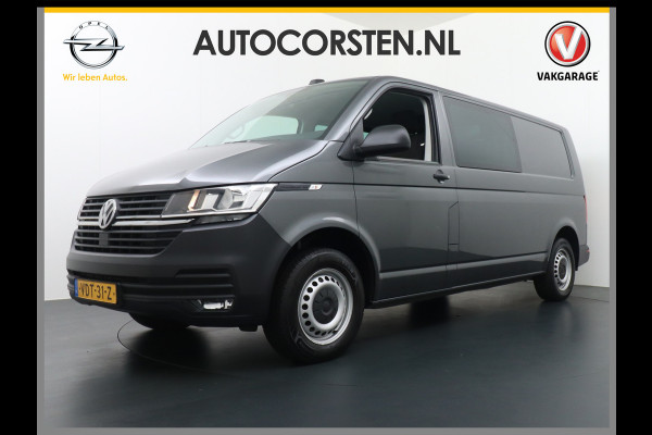 Volkswagen Transporter T6.1 D.C.2.0 TDI L2H1 30 Dubbele Cabine Apple Carplay Android Mirror Link APP-Connect EURO6 Trekhaak Navi Schuifdeur-R A-ruit ve Buitenspiegel elektr+Verwarmd ESP ABS Achterruitenwisser met intervalschakeling Mistlampen Verwarmde Ruit Zijwind assistent Vermoeidheids herkenning 2.200kg trekvermogen!  binnenspiegel automatisch dimmend, dimlichten automatisch, regensensor) Nwe model !