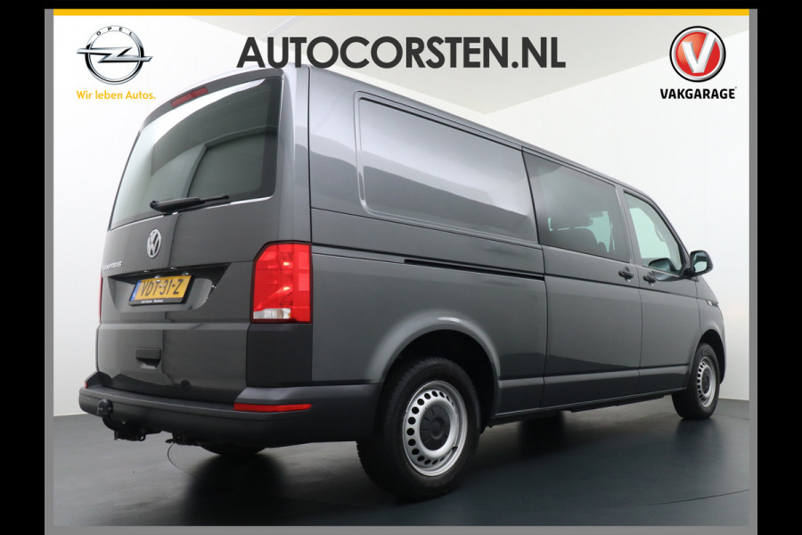 Volkswagen Transporter T6.1 D.C.2.0 TDI L2H1 30 Dubbele Cabine Apple Carplay Android Mirror Link APP-Connect EURO6 Trekhaak Navi Schuifdeur-R A-ruit ve Buitenspiegel elektr+Verwarmd ESP ABS Achterruitenwisser met intervalschakeling Mistlampen Verwarmde Ruit Zijwind assistent Vermoeidheids herkenning 2.200kg trekvermogen!  binnenspiegel automatisch dimmend, dimlichten automatisch, regensensor) Nwe model !