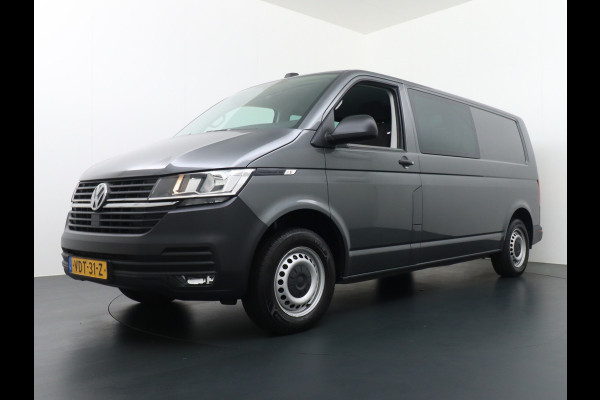 Volkswagen Transporter T6.1 D.C.2.0 TDI L2H1 30 Dubbele Cabine Apple Carplay Android Mirror Link APP-Connect EURO6 Trekhaak Navi Schuifdeur-R A-ruit ve Buitenspiegel elektr+Verwarmd ESP ABS Achterruitenwisser met intervalschakeling Mistlampen Verwarmde Ruit Zijwind assistent Vermoeidheids herkenning 2.200kg trekvermogen!  binnenspiegel automatisch dimmend, dimlichten automatisch, regensensor) Nwe model !