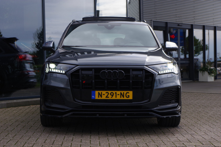 Audi SQ7 4.0 TDI Q7 435 K Quattro 7p, Panoramadak, Trekhaak, 4-Wielsturing, BOSE, Laser-LED, 22" LM