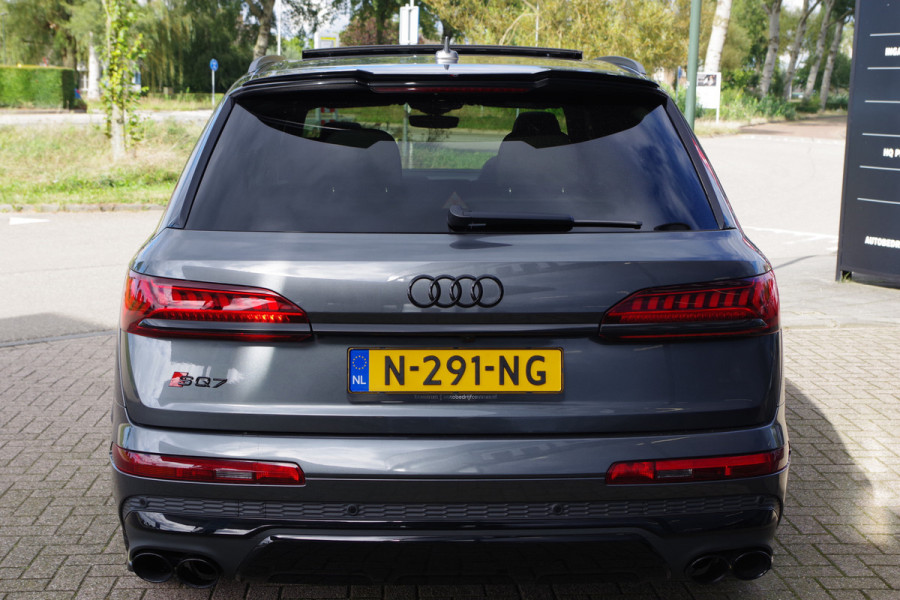 Audi SQ7 4.0 TDI Q7 435 K Quattro 7p, Panoramadak, Trekhaak, 4-Wielsturing, BOSE, Laser-LED, 22" LM