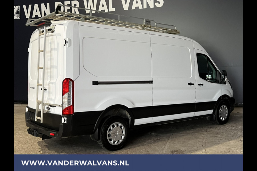 Ford Transit 2.0 TDCI 131pk L2H2 Euro6 Airco | Trekhaak | Imperiaal | Cruisecontrol LED, Trap, Parkeersensoren, Bijrijdersbank