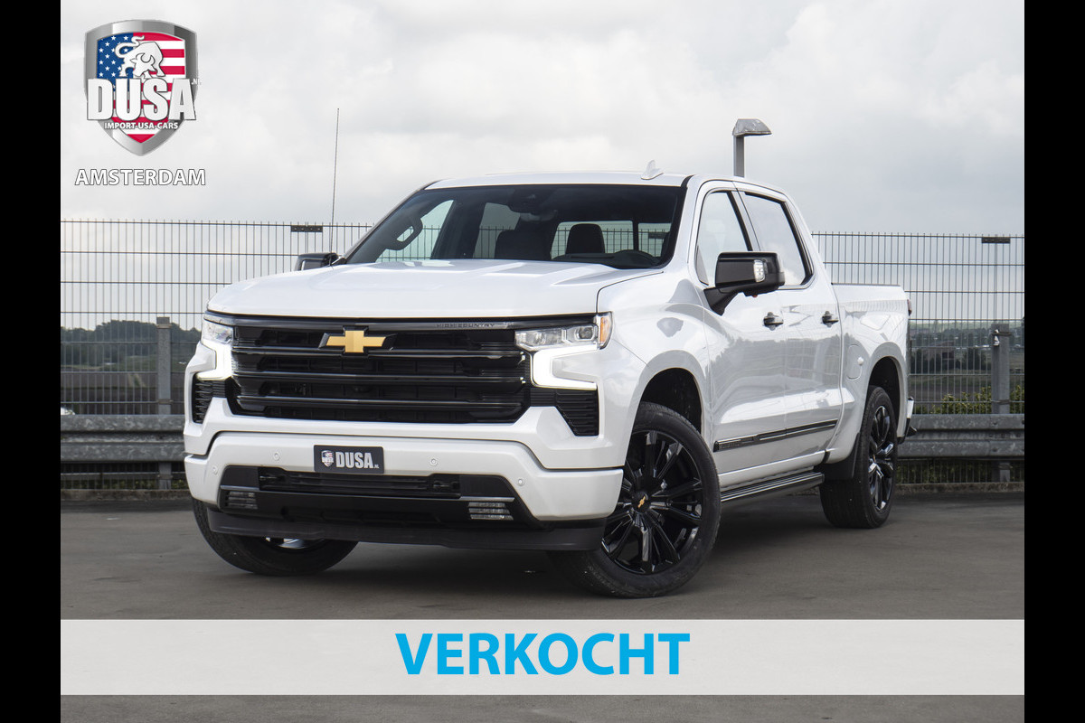 Chevrolet Silverado 1500 6.2 V8 High Country Black Ops Schuif kanteldak / Leder / White Metallic