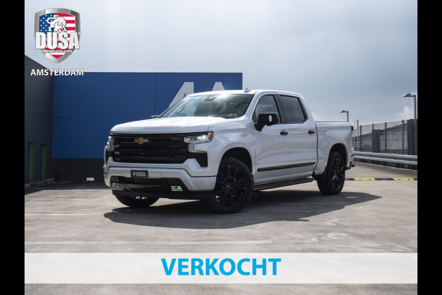 Chevrolet Silverado 1500 6.2 V8 High Country Black Ops Schuif kanteldak / Leder / White Metallic