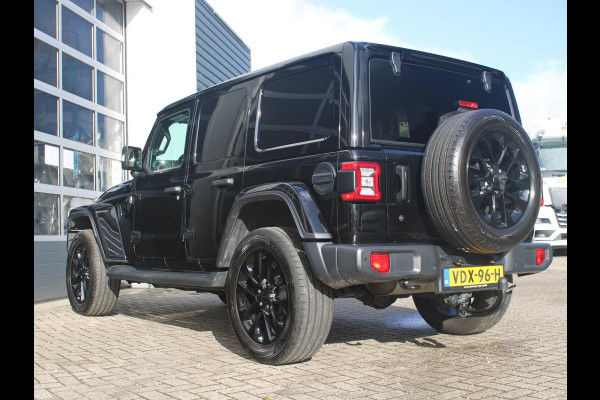 Jeep Wrangler Unlimited 2.0T Sahara | Grijs kenteken | Stoel-/Stuurverwarming | Navi |  Adapt. Cruise | Clima | Camera | Leder | Keyless | 20" Velgen